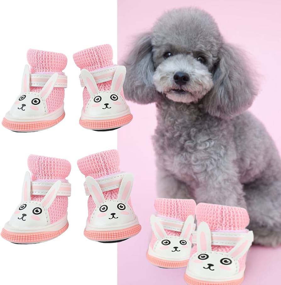 Pink Mesh Dog Shoes for Small Dogs VIP