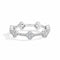 Veyro Eternity D VVS1 Color Synthetic Round Moissanite Rings