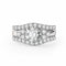 Veyro 2 Piece Timeless Ring Set Triple VVS Synthetic Moissanite Ring