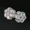 Veyro Moissanite Cluster Flower Stud Earrings VVS D Color Full Synthetic Moissanite Earrings Jewelry